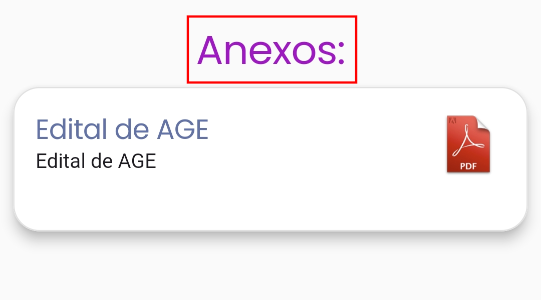 imagem: Seção de Anexos na parte inferior da tela de detalhes de um comunicado.