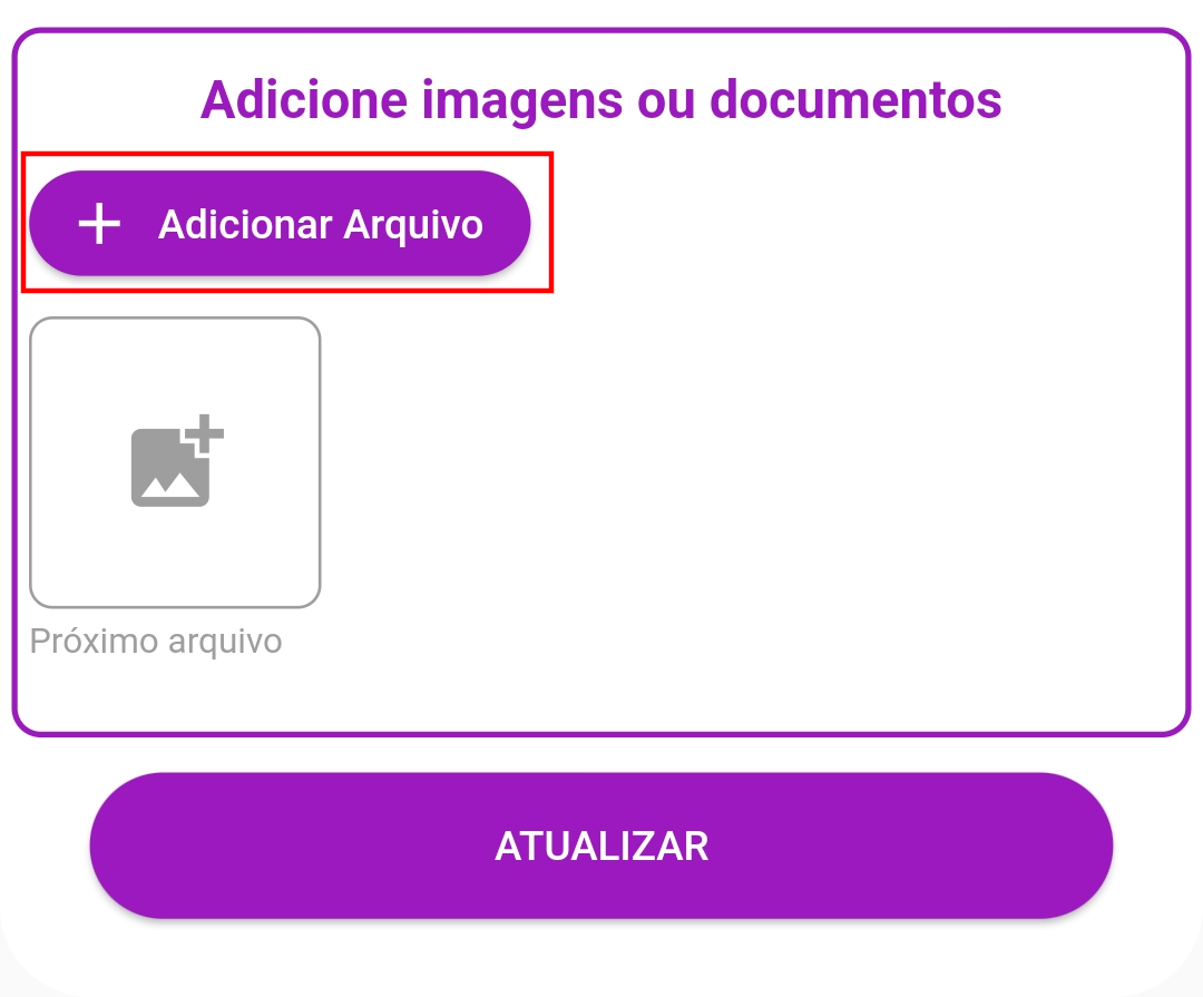 Formulário de edição destacando o botão para alterar a foto.