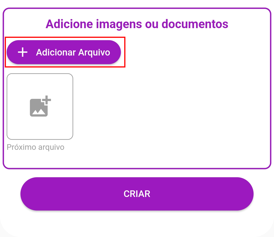Seção do formulário para adição de foto do morador adicional.